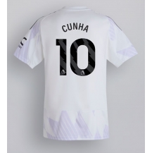 Maillot de football Réplique Manchester United Matheus Cunha #10 Extérieur 2025-26 Manche Courte