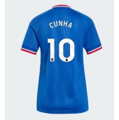 Maillot de football Réplique Manchester United Matheus Cunha #10 Extérieur Femme 2026-27 Manche Courte