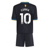 Maillot de football Réplique Manchester United Matheus Cunha #10 Troisième Enfant 2025-26 Manche Courte (+ Pantalon court)