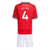 Maillot de football Réplique Manchester United Matthijs de Ligt #4 Domicile Enfant 2025-26 Manche Courte (+ Pantalon court)