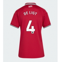 Maillot de football Réplique Manchester United Matthijs de Ligt #4 Domicile Femme 2026-27 Manche Courte