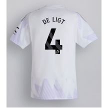 Maillot de football Réplique Manchester United Matthijs de Ligt #4 Extérieur 2025-26 Manche Courte