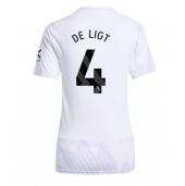 Maillot de football Réplique Manchester United Matthijs de Ligt #4 Extérieur Femme 2025-26 Manche Courte
