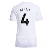 Maillot de football Réplique Manchester United Matthijs de Ligt #4 Extérieur Femme 2025-26 Manche Courte