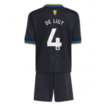 Maillot de football Réplique Manchester United Matthijs de Ligt #4 Troisième Enfant 2025-26 Manche Courte (+ Pantalon court)