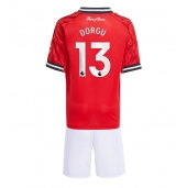Maillot de football Réplique Manchester United Patrick Dorgu #13 Domicile Enfant 2025-26 Manche Courte (+ Pantalon court)
