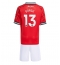 Maillot de football Réplique Manchester United Patrick Dorgu #13 Domicile Enfant 2025-26 Manche Courte (+ Pantalon court)