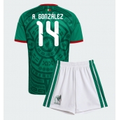Maillot de football Réplique Mexico Armando Gonzalez #14 Domicile Enfant Mondial 2026 Manche Courte (+ Pantalon court)