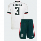 Maillot de football Réplique Mexico Cesar Montes #3 Extérieur Enfant Mondial 2026 Manche Courte (+ Pantalon court)