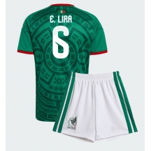 Maillot de football Réplique Mexico Erik Lira #6 Domicile Enfant Mondial 2026 Manche Courte (+ Pantalon court)