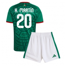 Maillot de football Réplique Mexico Henry Martin #20 Domicile Enfant Mondial 2026 Manche Courte (+ Pantalon court)