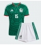 Maillot de football Réplique Mexico Israel Reyes #15 Domicile Enfant Mondial 2026 Manche Courte (+ Pantalon court)