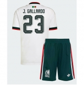 Maillot de football Réplique Mexico Jesus Gallardo #23 Extérieur Enfant Mondial 2026 Manche Courte (+ Pantalon court)