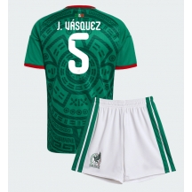 Maillot de football Réplique Mexico Johan Vasquez #5 Domicile Enfant Mondial 2026 Manche Courte (+ Pantalon court)