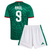 Maillot de football Réplique Mexico Raul Jimenez #9 Domicile Enfant Mondial 2026 Manche Courte (+ Pantalon court)