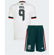 Maillot de football Réplique Mexico Raul Jimenez #9 Extérieur Enfant Mondial 2026 Manche Courte (+ Pantalon court)