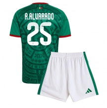 Maillot de football Réplique Mexico Roberto Alvarado #25 Domicile Enfant Mondial 2026 Manche Courte (+ Pantalon court)