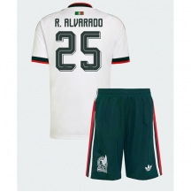 Maillot de football Réplique Mexico Roberto Alvarado #25 Extérieur Enfant Mondial 2026 Manche Courte (+ Pantalon court)