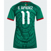 Maillot de football Réplique Mexico Santiago Gimenez #11 Domicile Femme Mondial 2026 Manche Courte
