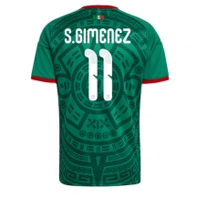 Maillot de football Réplique Mexico Santiago Gimenez #11 Domicile Mondial 2026 Manche Courte