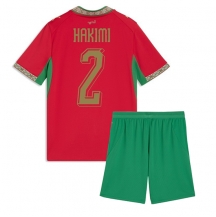Maillot de football Réplique Morocco Achraf Hakimi #2 Domicile Enfant Mondial 2026 Manche Courte (+ Pantalon court)