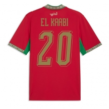 Maillot de football Réplique Morocco Ayoub El Kaabi #20 Domicile Mondial 2026 Manche Courte