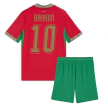Maillot de football Réplique Morocco Brahim Diaz #10 Domicile Enfant Mondial 2026 Manche Courte (+ Pantalon court)