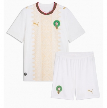 Maillot de football Réplique Morocco Extérieur Enfant Mondial 2026 Manche Courte (+ Pantalon court)