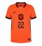 Maillot de football Réplique Netherlands Denzel Dumfries #22 Domicile Femme Mondial 2026 Manche Courte
