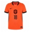 Maillot de football Réplique Netherlands Donyell Malen #18 Domicile Femme Mondial 2026 Manche Courte