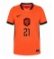 Maillot de football Réplique Netherlands Frenkie de Jong #21 Domicile Femme Mondial 2026 Manche Courte