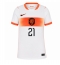 Maillot de football Réplique Netherlands Frenkie de Jong #21 Extérieur Femme Mondial 2026 Manche Courte