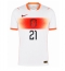 Maillot de football Réplique Netherlands Frenkie de Jong #21 Extérieur Mondial 2026 Manche Courte