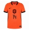 Maillot de football Réplique Netherlands Tijjani Reijnders #14 Domicile Femme Mondial 2026 Manche Courte