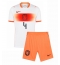 Maillot de football Réplique Netherlands Virgil van Dijk #4 Extérieur Enfant Mondial 2026 Manche Courte (+ Pantalon court)