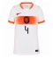 Maillot de football Réplique Netherlands Virgil van Dijk #4 Extérieur Femme Mondial 2026 Manche Courte