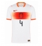 Maillot de football Réplique Netherlands Virgil van Dijk #4 Extérieur Mondial 2026 Manche Courte