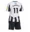 Maillot de football Réplique Newcastle United Harvey Barnes #11 Domicile Enfant 2025-26 Manche Courte (+ Pantalon court)