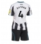 Maillot de football Réplique Newcastle United Sven Botman #4 Domicile Enfant 2025-26 Manche Courte (+ Pantalon court)
