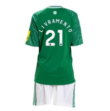 Maillot de football Réplique Newcastle United Tino Livramento #21 Extérieur Enfant 2025-26 Manche Courte (+ Pantalon court)