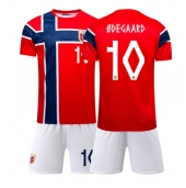 Maillot de football Réplique Norway Martin Odegaard #10 Domicile Enfant Mondial 2026 Manche Courte (+ Pantalon court)
