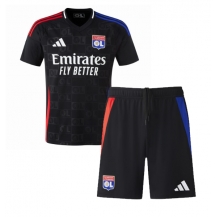 Maillot de football Réplique Olympique Lyonnais Extérieur Enfant 2024-25 Manche Courte (+ Pantalon court)