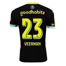 Maillot de football Réplique PSV Eindhoven Joey Veerman #23 Extérieur 2024-25 Manche Courte