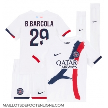Maillot de football Réplique Paris Saint-Germain Bradley Barcola #29 Extérieur Enfant 2025-26 Manche Courte (+ Pantalon court)