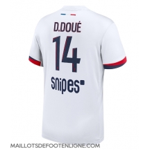 Maillot de football Réplique Paris Saint-Germain Desire Doue #14 Extérieur 2025-26 Manche Courte