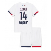 Maillot de football Réplique Paris Saint-Germain Desire Doue #14 Extérieur Enfant 2025-26 Manche Courte (+ Pantalon court)