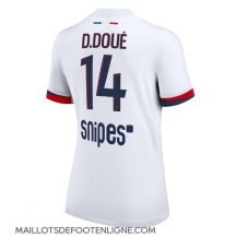 Maillot de football Réplique Paris Saint-Germain Desire Doue #14 Extérieur Femme 2025-26 Manche Courte