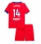 Maillot de football Réplique Paris Saint-Germain Desire Doue #14 Troisième Enfant 2025-26 Manche Courte (+ Pantalon court)