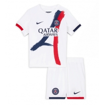 Maillot de football Réplique Paris Saint-Germain Extérieur Enfant 2025-26 Manche Courte (+ Pantalon court)