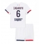 Maillot de football Réplique Paris Saint-Germain Illia Zabarnyi #6 Extérieur Enfant 2025-26 Manche Courte (+ Pantalon court)